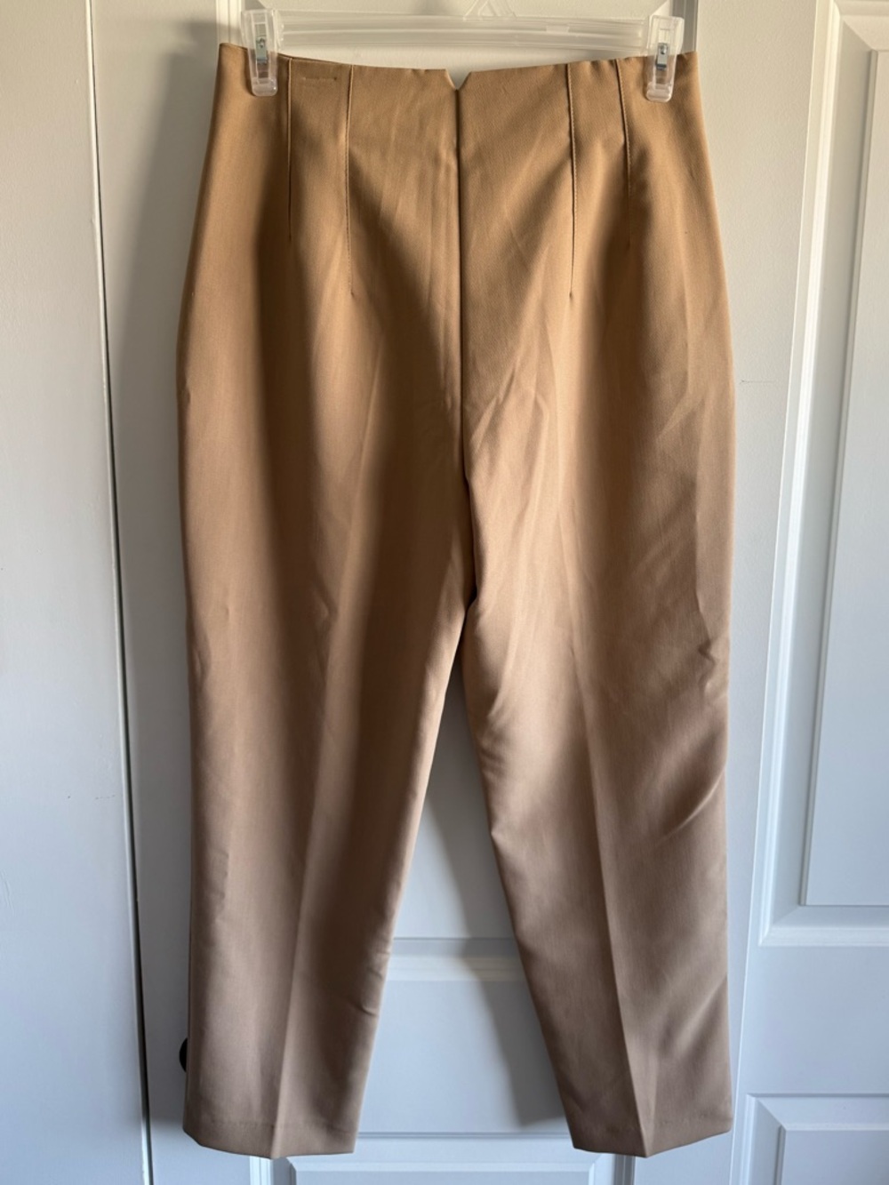Zara High-Waist Tailored Ankle Trousers - Camel - Picture 4 of 8
